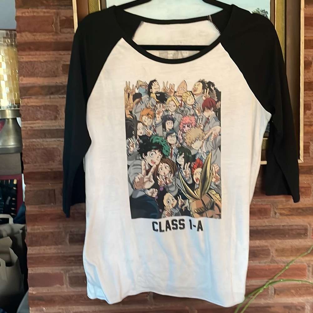Light weight very soft baseball T-shirt. My hero academia. Anime.